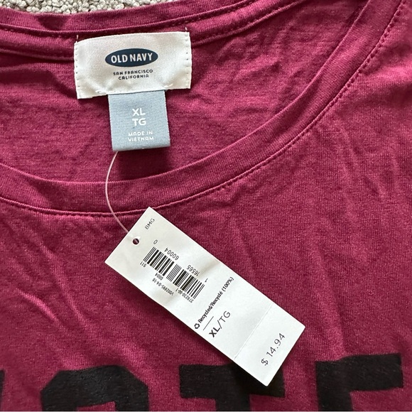 Old Navy “Vote for Vino” T-Shirt Size XL - Picture 2 of 6